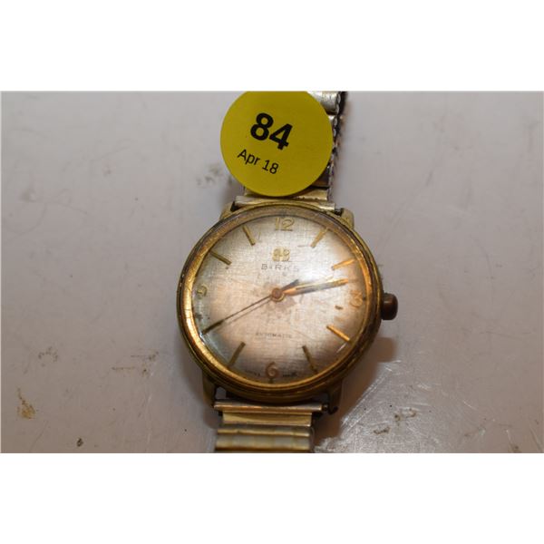 1963 Birks Safe Driving Award Watch **Works**