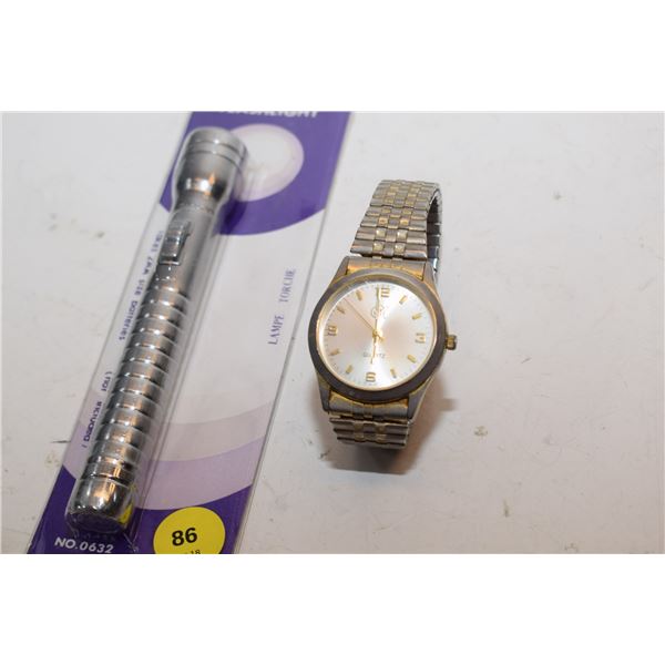 Men’s Watch & NOS Flashlight