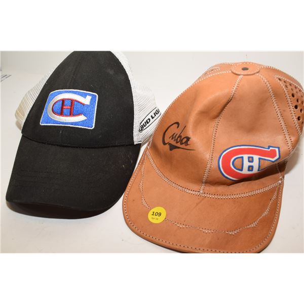 (2) Montreal Canadien Caps