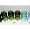 Image 3 : (12) Different CD-102 Insulators including "yellow mustard" insulator