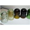Image 4 : (12) Different CD-102 Insulators including "yellow mustard" insulator