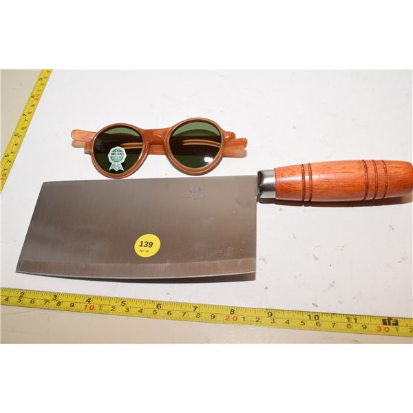 NOS Sunglasses & Meat Cleaver