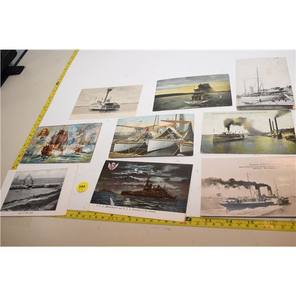 North American Ships Postcards