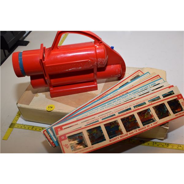 1962 Battery Slide Projector & Comic Slides