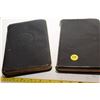 Image 1 : (2) Antique Leather Bibles