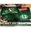 Image 3 : 1996 Kellogg’s Stanley Cup poster (34” x 22”) and 2007 Roughrider Grey Cu