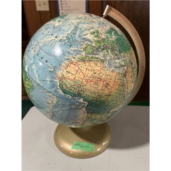 Rand McNally USSR-era globe 16” high