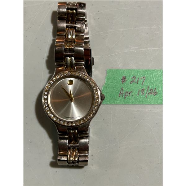 Men’s classic Movado watch in good working condition