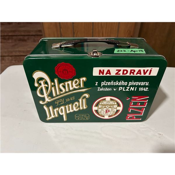 Pilsner Urquell lunch box (Czech beer brand)