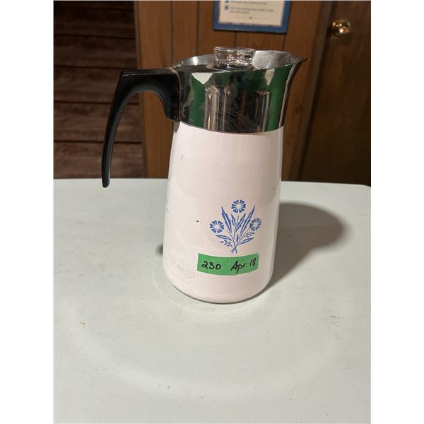 Corningware 10 cup coffee percolator