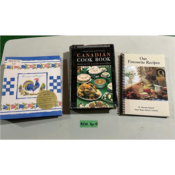 Canadian Cookbook, community cookbook and new Recipe Keeper binder