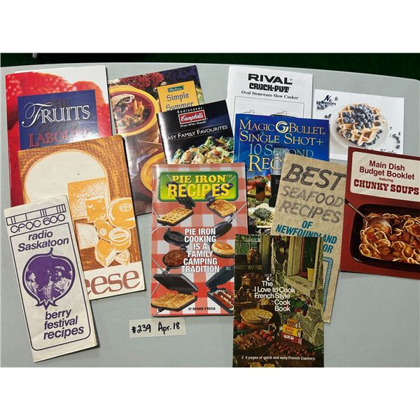 Miscellaneous recipe booklets from food growers and manufacturers (30+)