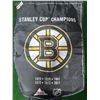 Image 1 : Boston Bruins Stanley Cup banner (double-sided) 34” long x 23.5” wide