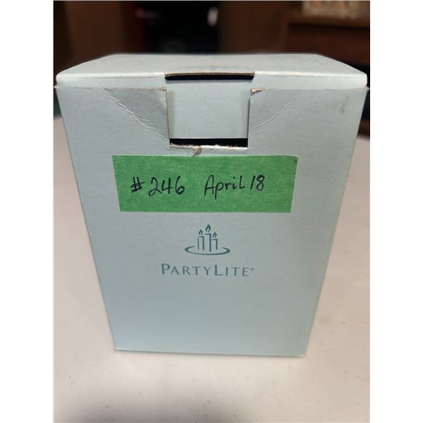 PartyLite winter tealight holders – Snowman and Santa (new in box)