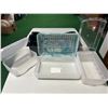 Image 2 : Miscellaneous storage boxes and organizer (organizer is 13”w x 8”d x 4”h)