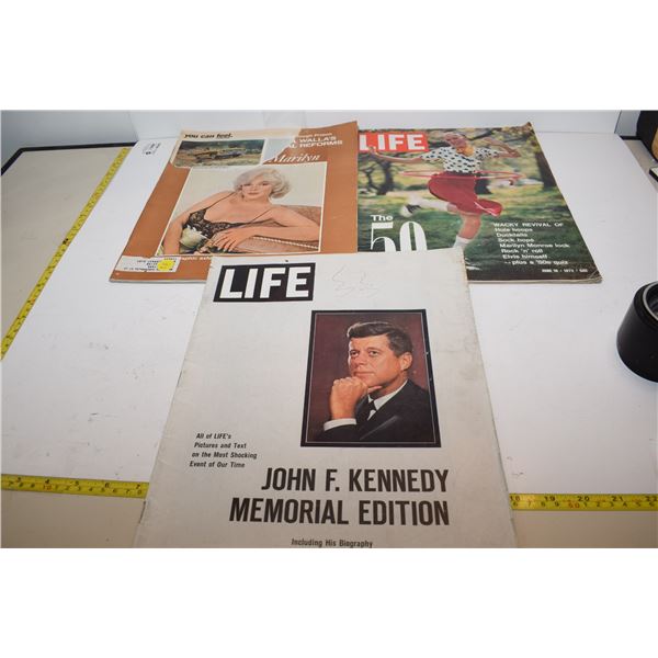 Life Magazines – JFK, Marilyn Monroe (Torn)