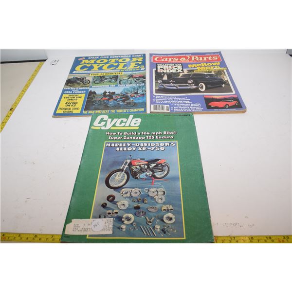Motorcycle Magazines 1968, 1972, 1990