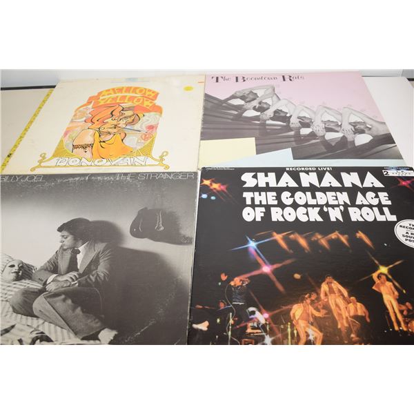 (4) Vintage LP Records – Billy Joel, Boomtown Rats, etc.