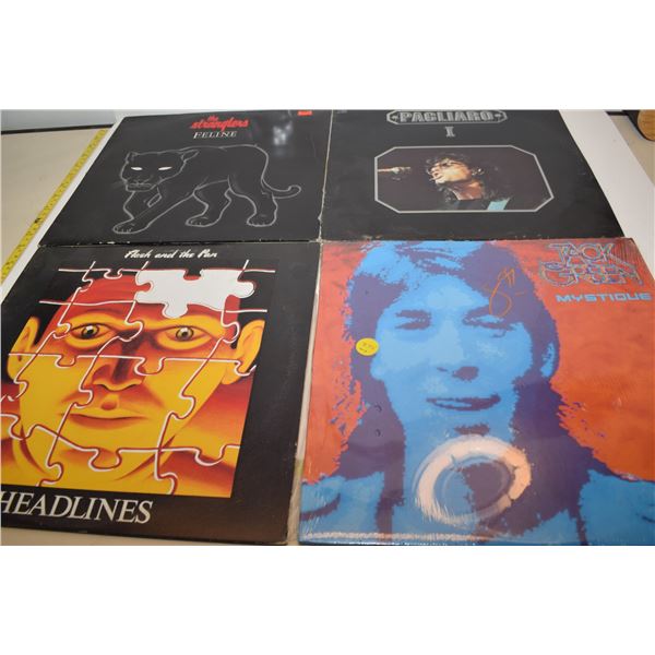 (4) Vintage LP Records – Jack Green, Flash & the Pans, etc.
