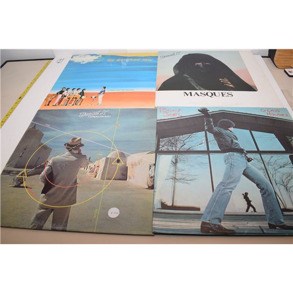 (4) Vintage LP Records – Brand X, Boomtown Rats, etc.