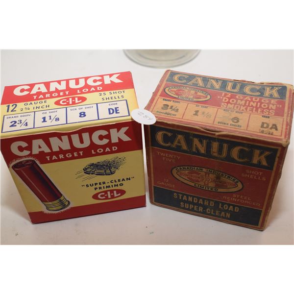 Vintage Canuck Shotgun Shell Boxes