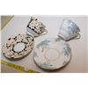 Image 2 : Victoria & Colclough Cup and Saucers