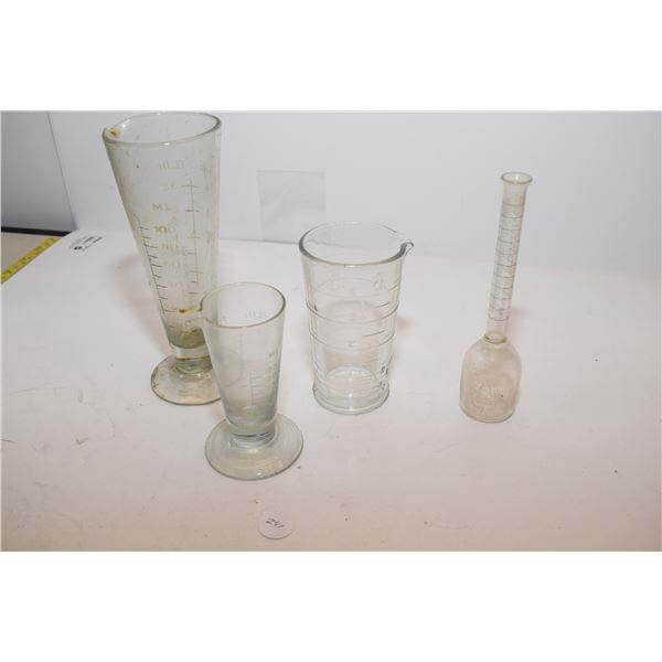 Old Chemistry Set Glassware
