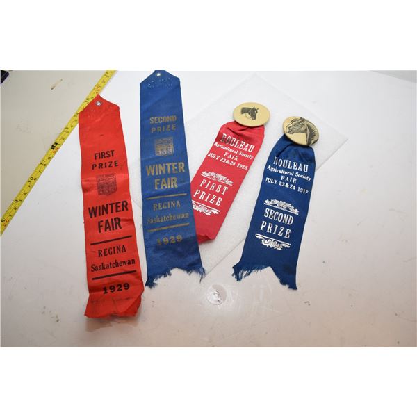 Old Saskatchewan Livestock Ribbons (Regina, Rouleau)