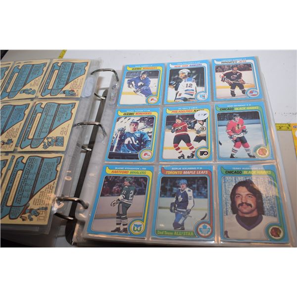 Hockey Card Album (1979, 1981, 1982, 1989) + Some Baseball Cards (Expos!)