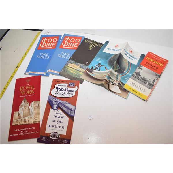 Travel Brochure Lot (Ontario etc.)