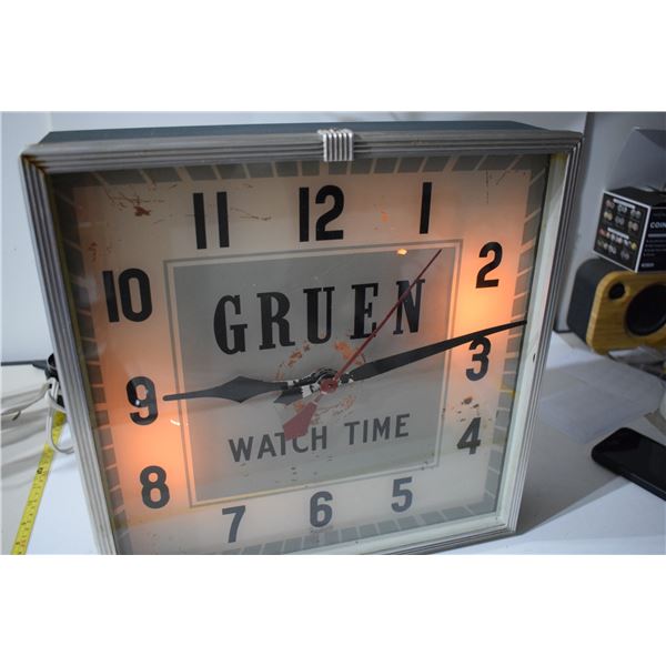 Gruen Watch Art Deco Clock (Working)