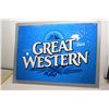 Image 1 : NOS Tin Western Beer Sign