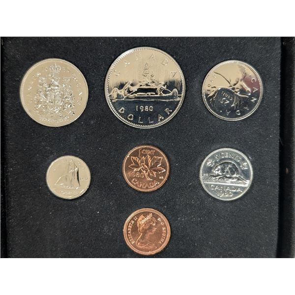 Royal Canadian Mint 1980 Set W/ Original Case