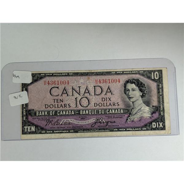 Canadian 1954 Devils Face 10 Dollar Bill 431004
