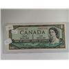 Image 1 : Canadian 1954 1 Dollar Bill MS-4 LSN U/C 0007302