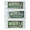 Image 1 : (3) Canadian 1967 1 Dollar Bills 3394156 and 1867-1967