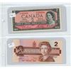 Image 1 : (2) Canadian 2 Dollar Bills (1) 1954 1459904 (1) 1986 EGL0657390