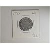 Image 1 : 1905 VG Canadian 25 Cent Coin
