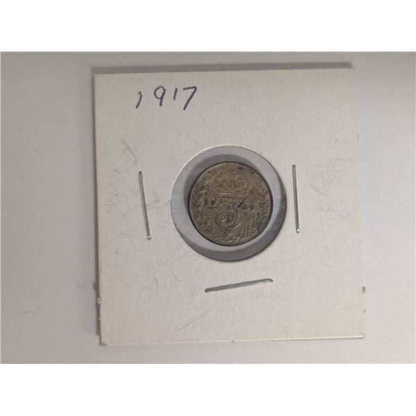 1917 3 Pence Coin