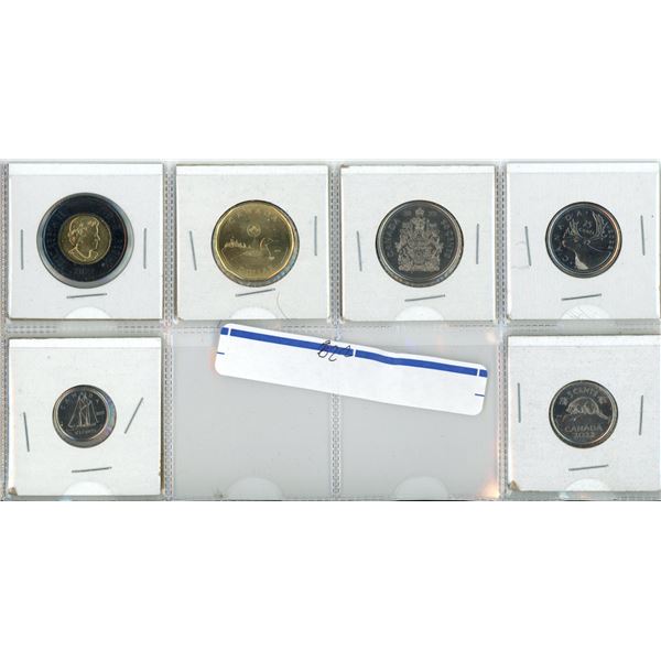 2022 Coin Set (2 and 1 Dollar, 50, 25, 10, and 5 Cent Coins)