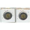 Image 2 : (2) Canadian 2 Dollar Coins 1996-2026