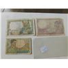 Image 1 : WORLD WAR II BANK NOTES 5 AND 10 MARK 1940 AND 1942 AND 1943 FRANC