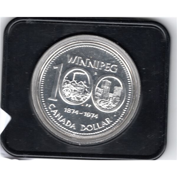 1974 ONE DOLLAR SILVER 0.357oz
