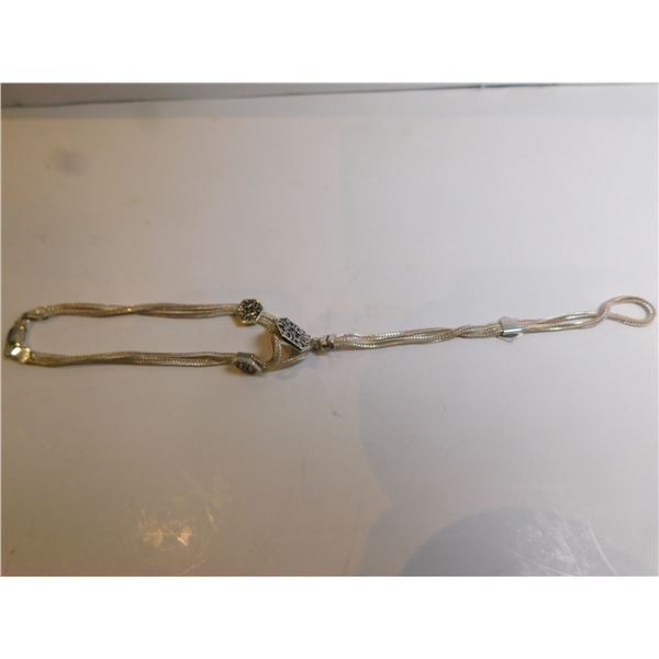 STERLING BRACELET AND RING COMBINED 12.89g