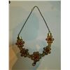 Image 1 : VINTAGE FLOWER STATEMENT NECKLACE