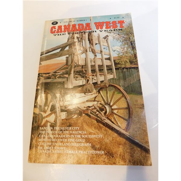 CANADA WEST THE PIONEER YEARS VOLUME 10 NOVEMBER 1980