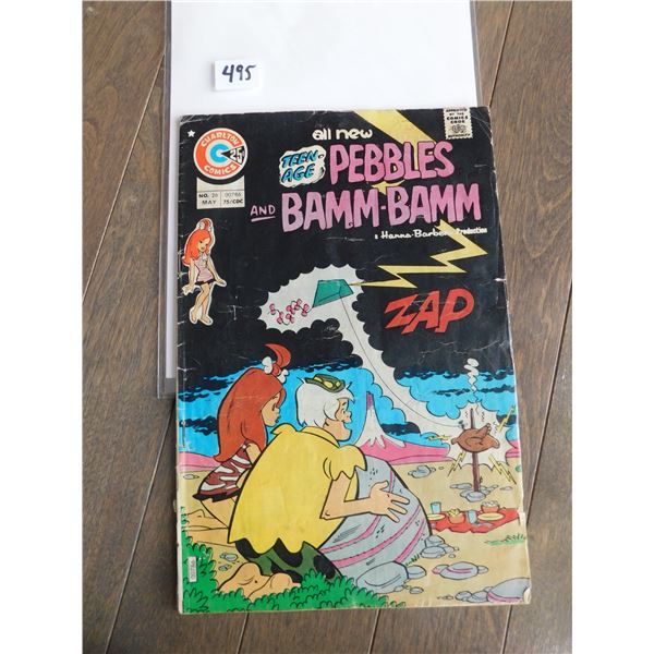 PEBBLES AND BAM-BAM, CHARLTON TWENTY-FIVE CENT COMIC, 1975