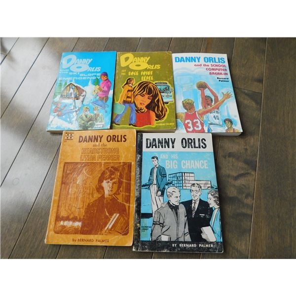 5-VINTAGE DANNY ORLIS PAPERBACKS