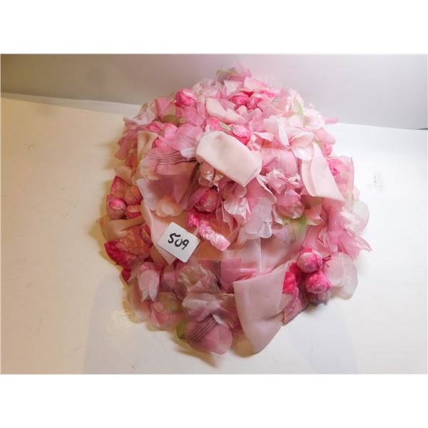 VINTAGE LADIES HAT PINK, EVE-MARIE NEW YORK, AND PARIS