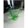 Image 3 : ROYAL LACE URANIUM GLASS CREAMER NO CHIPS
